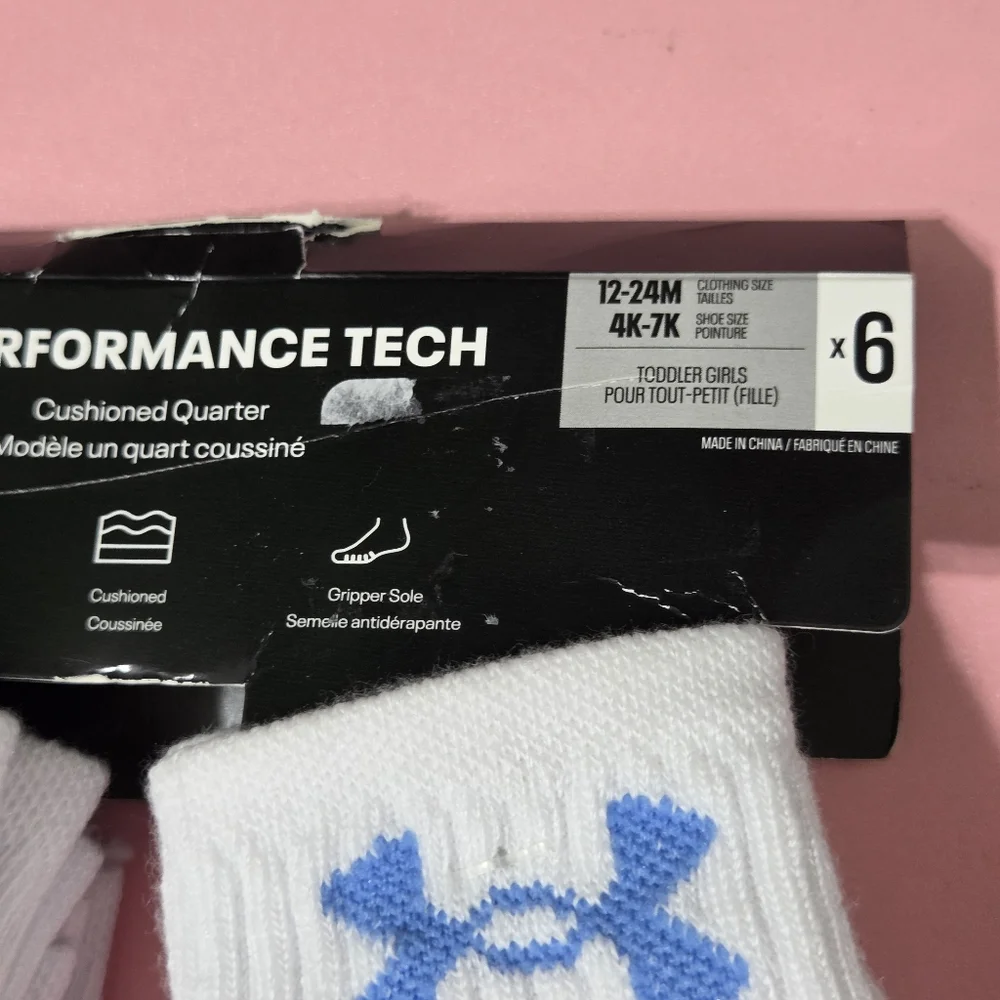 Under Armour 6PK UA PERFORMANCE TECH Cushioned 12-24M